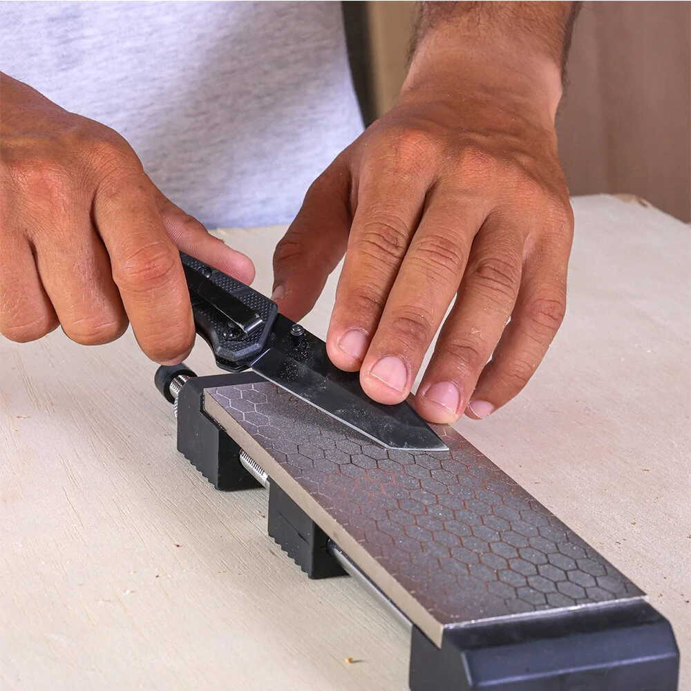 Diamond Sharpening Stone Set - 8 Inch 400/1000 Grit Double-Sided Whetstone - Image 5
