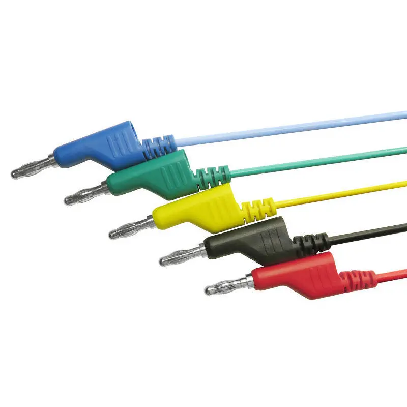 DANIU P1036 Banana Plug Test Cable - 10Pcs 1M Leads for Multimeter | 5 Colors - Image 2