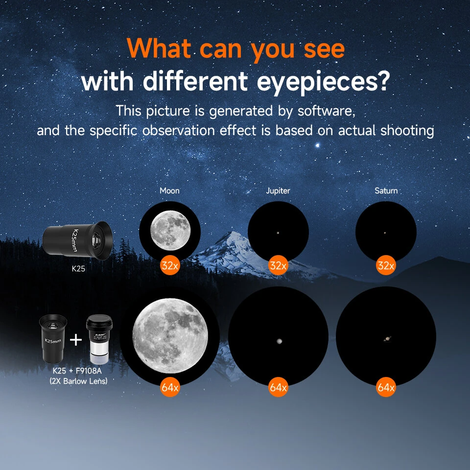 SV520 Telescope | 90mm Aperture 800mm Focal Length | Astronomy Telescope for Planetary Viewing - Image 5