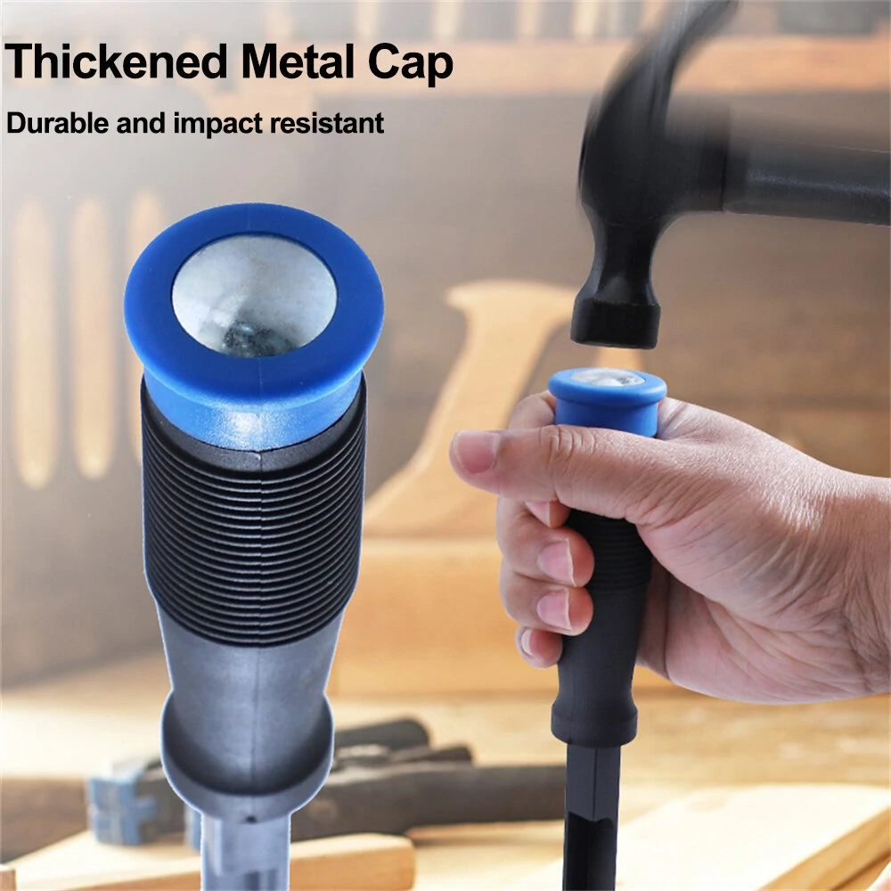 90 Degree Right Angle Chisel Tool - High Carbon Steel with Plastic Handle for Router Table - Image 3