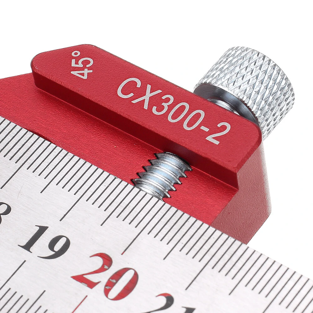 Enjoywood Line Scribe Ruler | 45 & 90 Degree Adjustable | 12 Inch Stainless Steel Woodworking Tool - Image 2