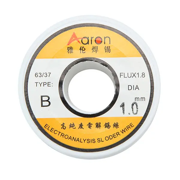 Aron Type-B 63/37 Tin Lead Solder Wire - 100g Reel | 1.0mm 1.8% Flux Core - Image 4
