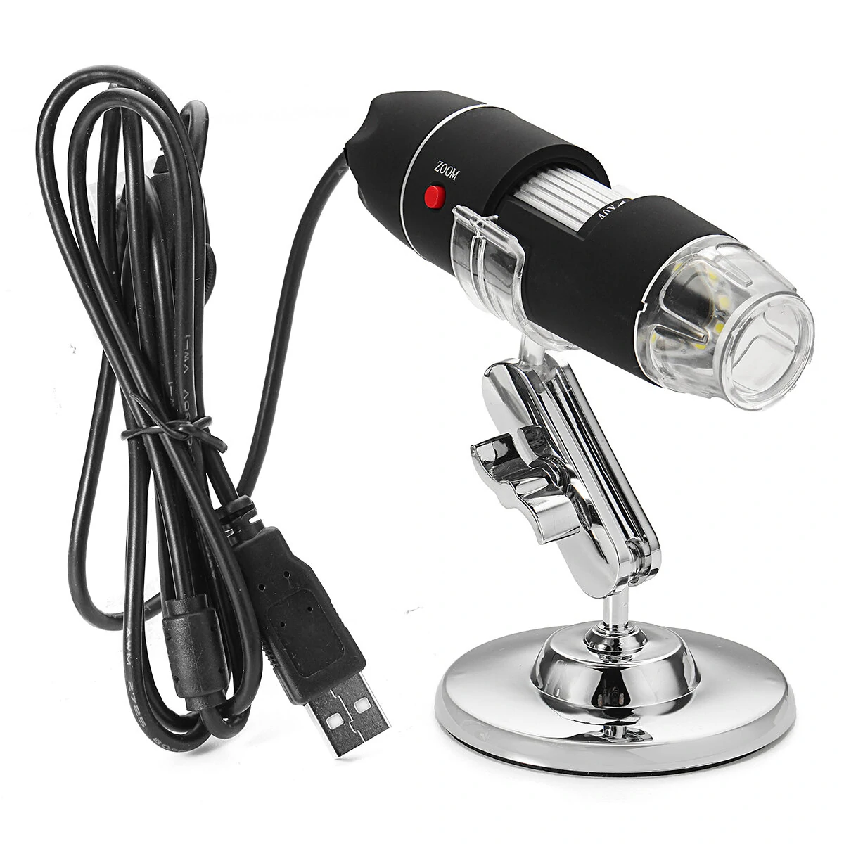 1600X Zoom USB Digital Microscope | 8 LED Lights & Bracket | Handheld Endoscope - Image 2