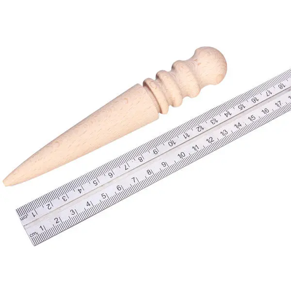 DANIU 3Pcs Round Wood Edge Burnisher - Multi-Size Leather Craft Slicker Tool - Image 3