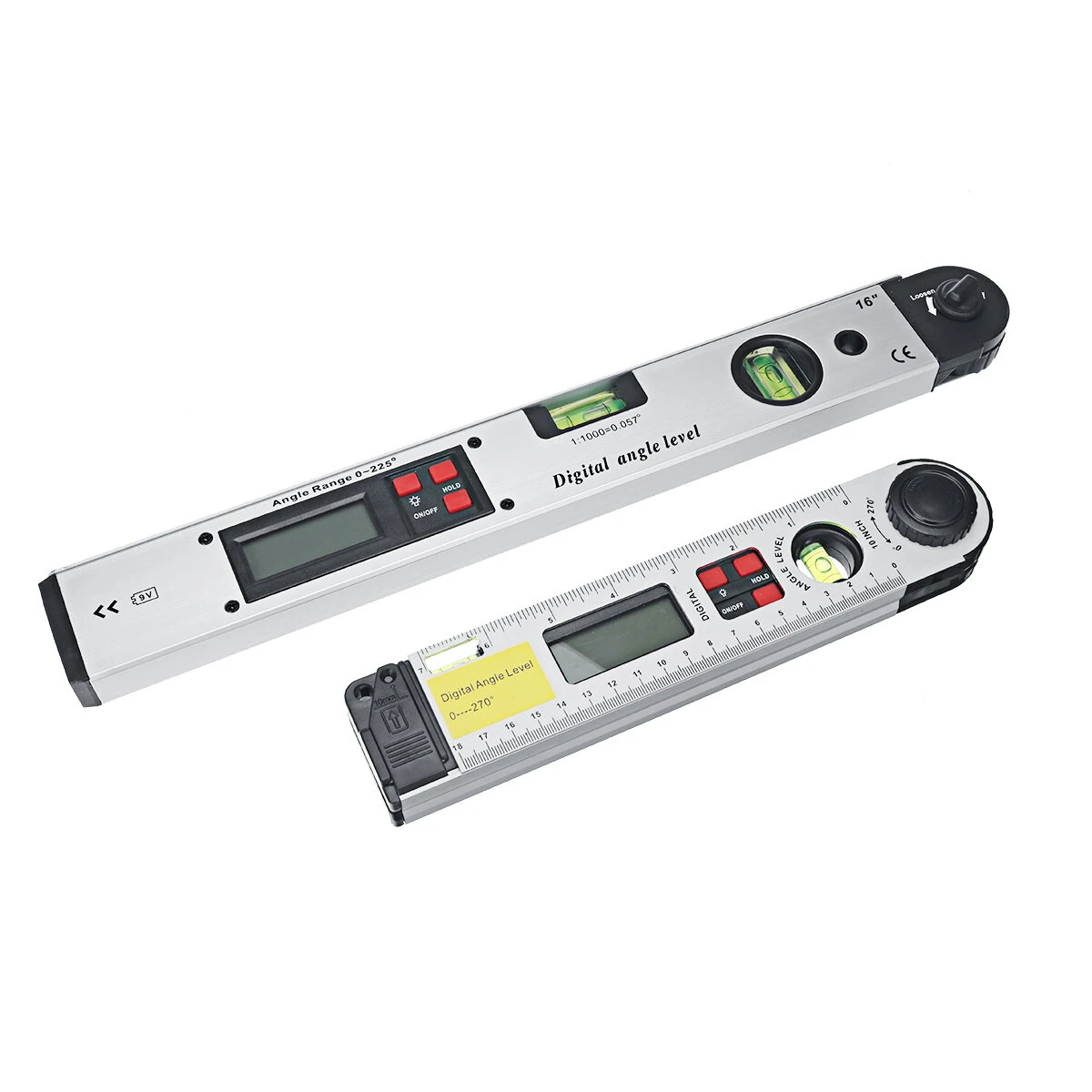 Digital Angle Level Meter 0-225° - 250/400mm LCD Display for Roof Angles & Door Fitting - Image 4