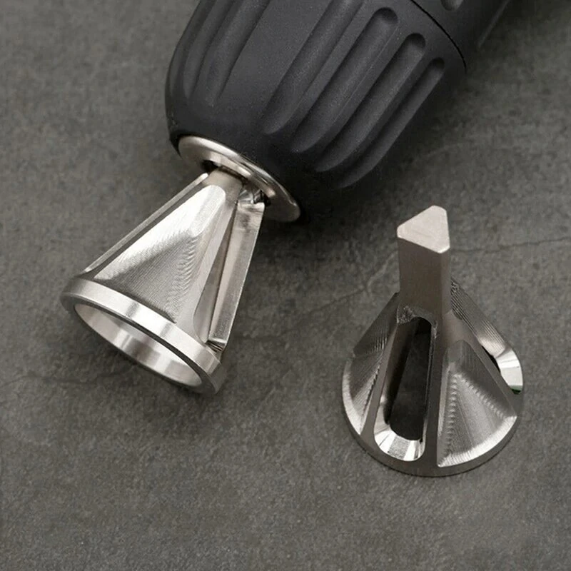 HSS Deburring & Chamfering Tool - Hex Handle Step Drill Bit | Countersink Hole - Image 4