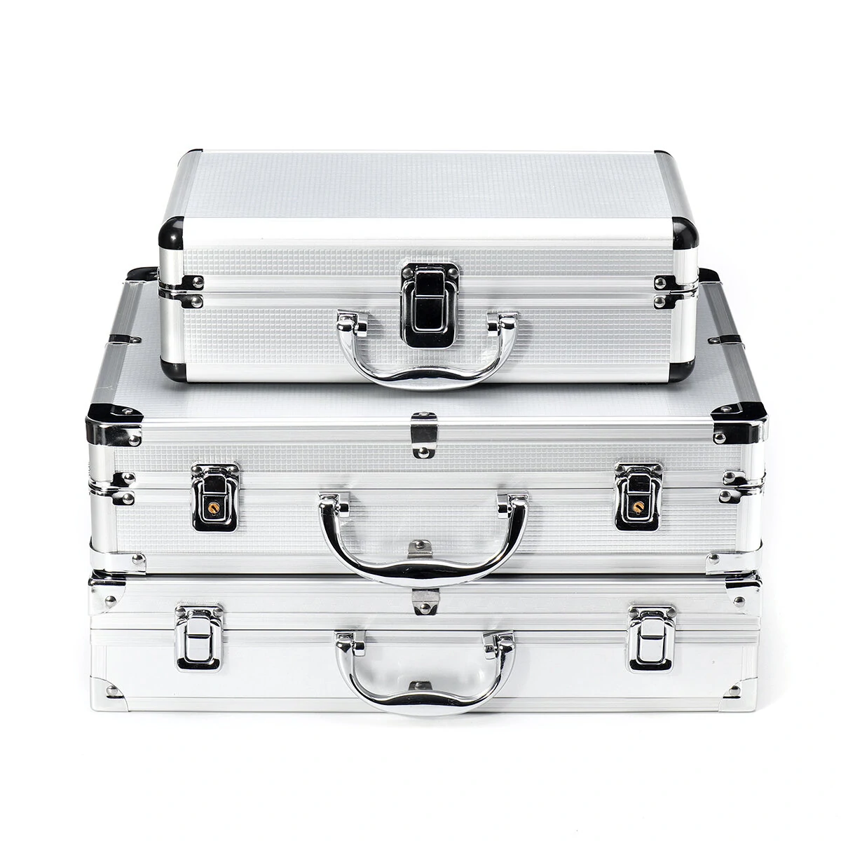 Aluminum Alloy Tool Case - Portable Outdoor Vehicle Kit Box with Safety Equipment - Image 5