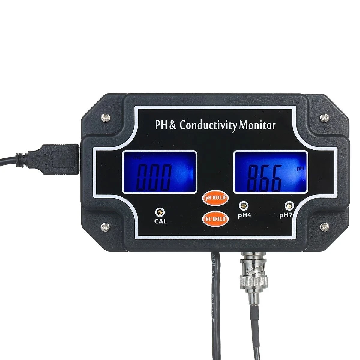 PH/EC-2681 2-in-1 Water Quality Tester | pH & EC Meter | Waterproof Double Display - Image 4