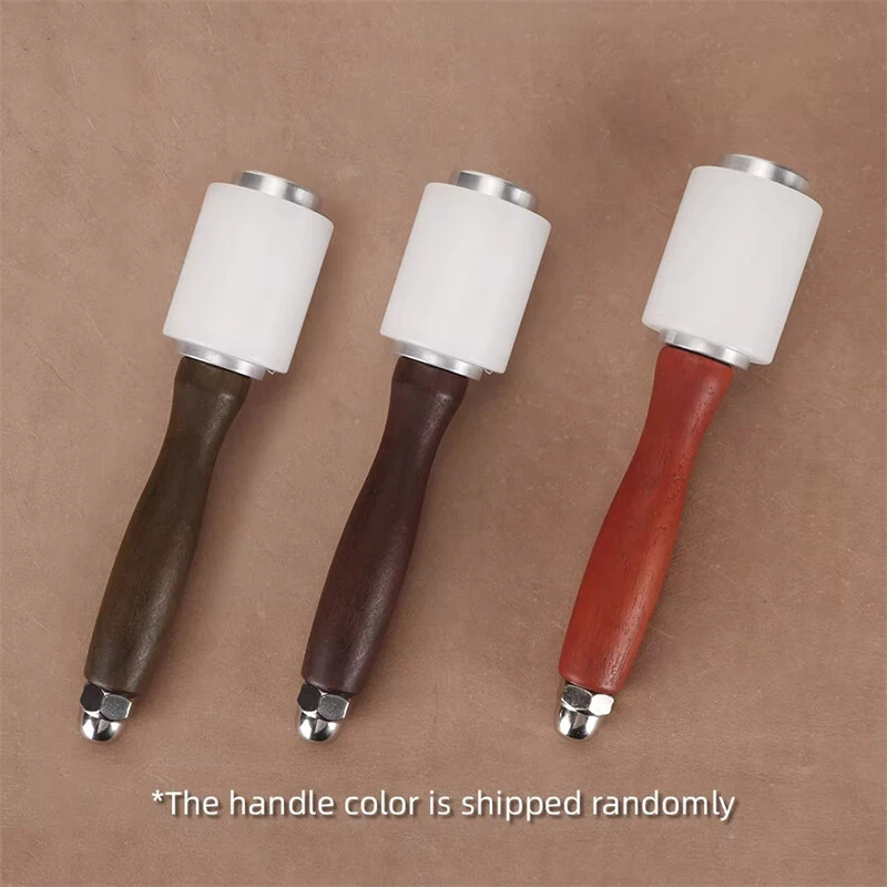 Leathercraft Carving Hammer - Nylon Head & Wooden Handle for Stamping - Image 5