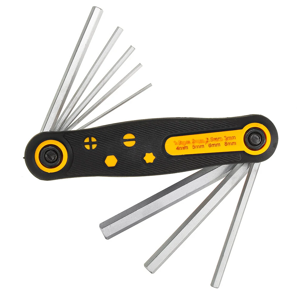 PARON 8-in-1 Folding Hex Key Wrench Set | Multi-Tool Screwdriver & Spanner - Image 3