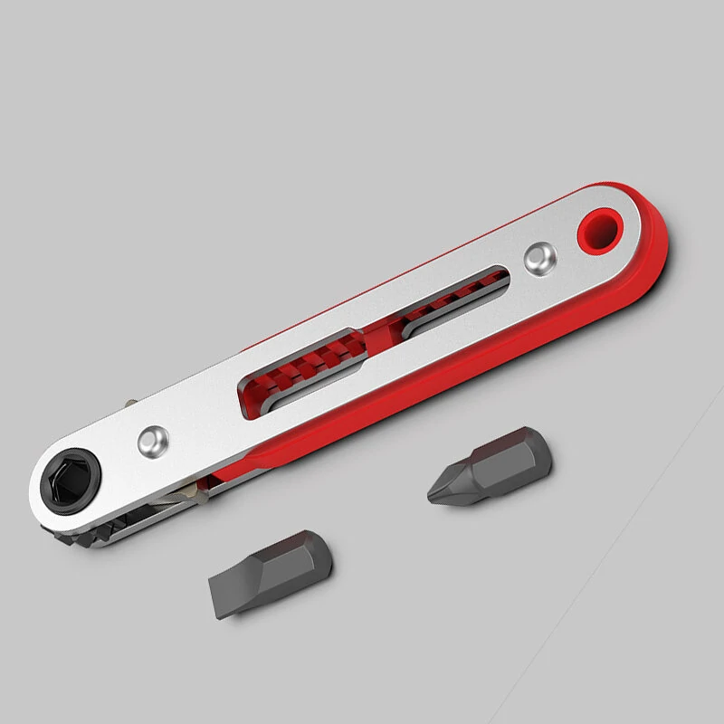 12PCS Multifunctional Right-angle Wrench Set - Ultra-short Ratcheting & Cross Flat Wrench - Image 3