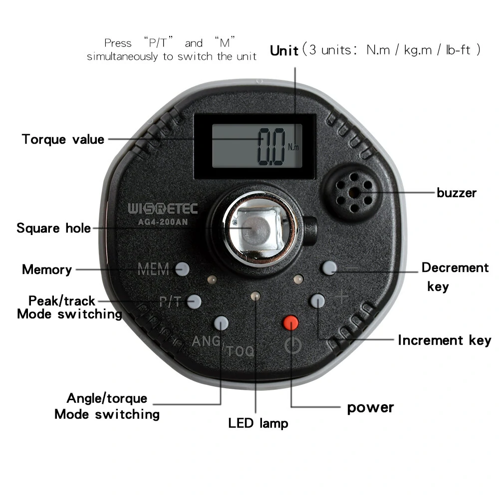 Digital Angle Torque Meter 1-100N.m | Extension Rod with Dynamometer - Image 4