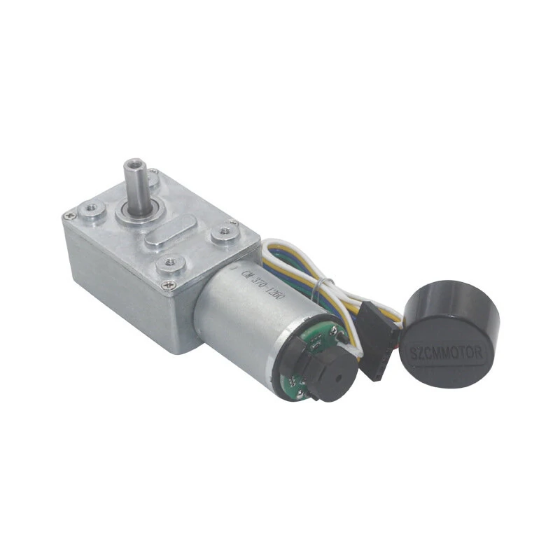 Machifit JGY-370 DC 12V Gear Motor | Worm Self-Locking with Encoder Feedback - Image 4