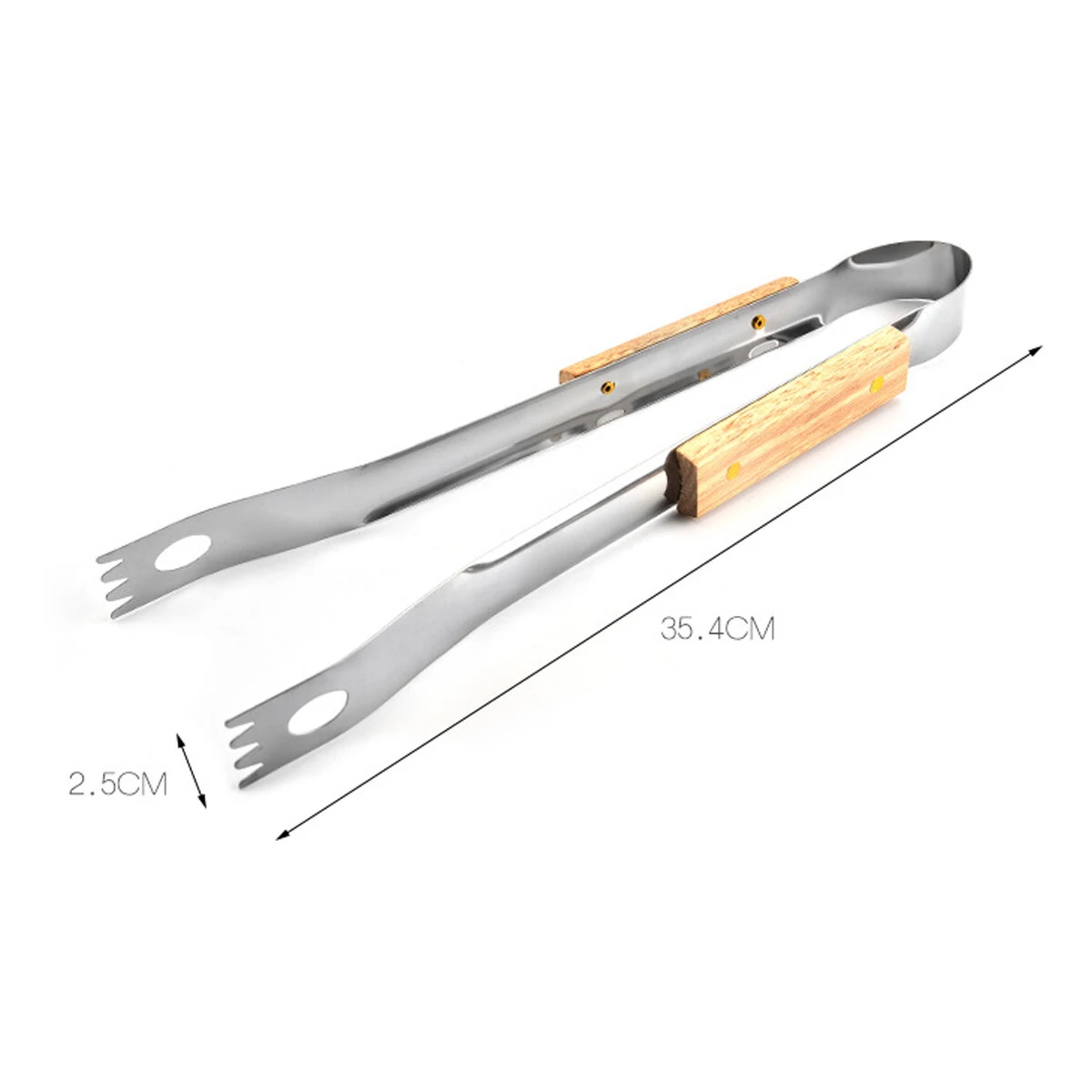 10Pcs BBQ Tools Set - Barbecue Grilling Utensil Kit with Scraper Fork Brush Clip - Image 5