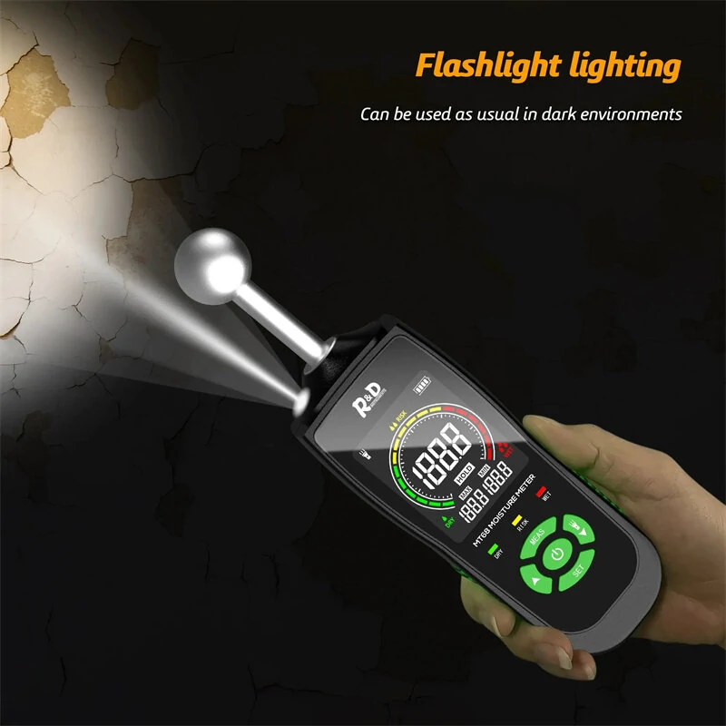 R&D MT68 Digital Wood Moisture Meter | Pinless Non-Contact Damp Detector - Image 5