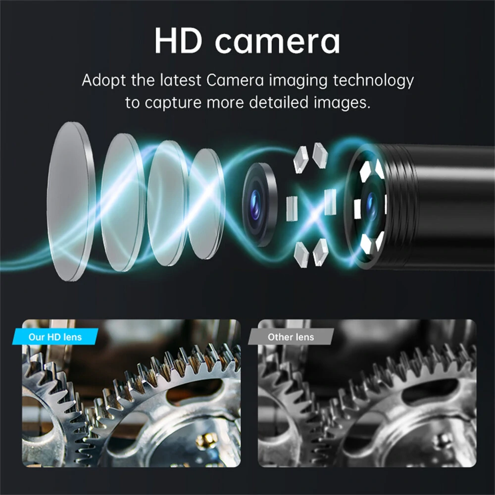 Inskam 8.0mm Industrial Endoscope | HD Camera, 2hr Battery, IP67 Waterproof - Image 5