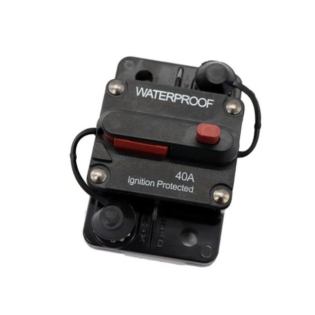 DC 48V 50A Circuit Breaker - Waterproof Reset Fuse for Car Boat Auto 12V-48V - Image 2