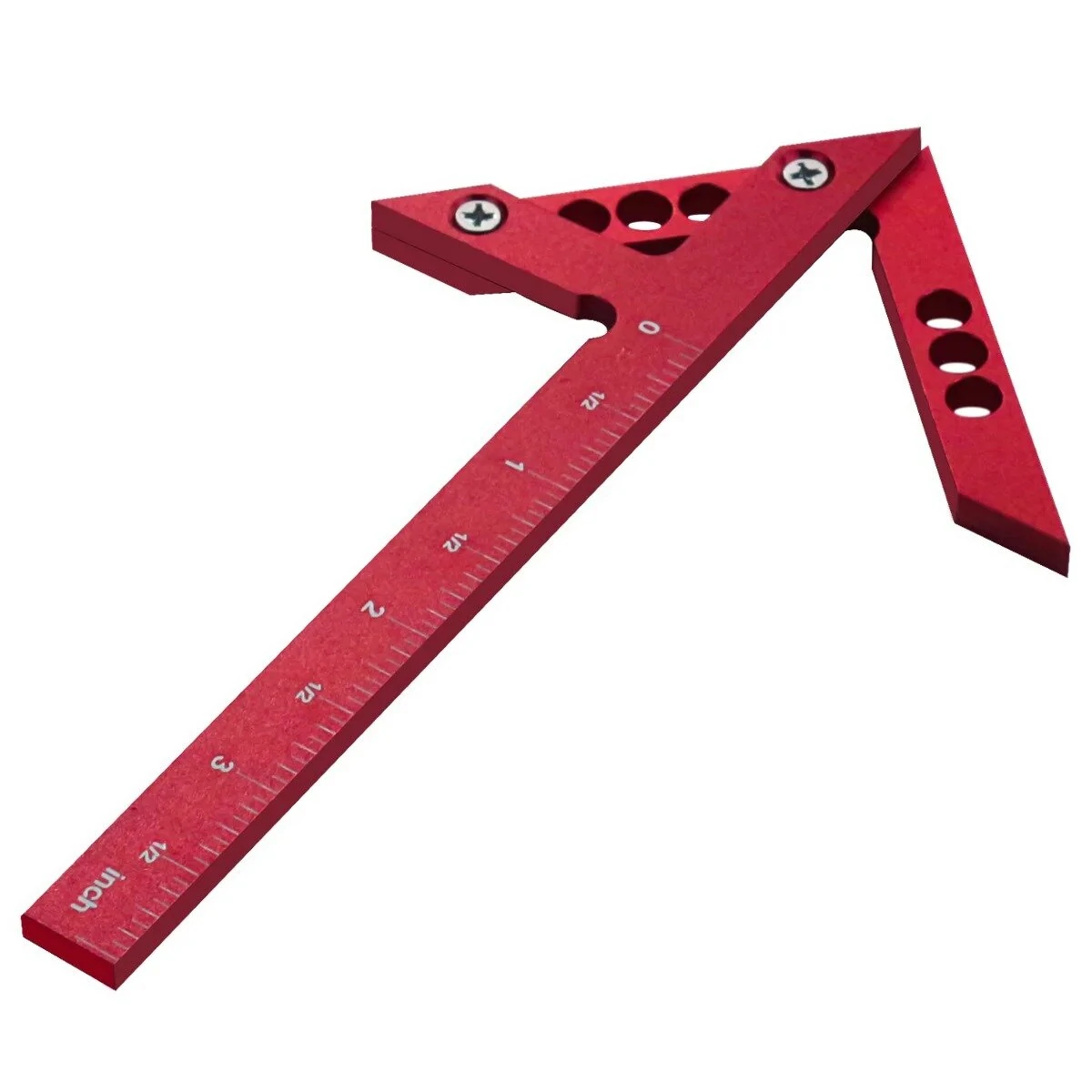 Aluminum Center Finder Woodworking Square - 45/90 Degree Angle Gauge | Metric/Imperial Ruler - Image 4