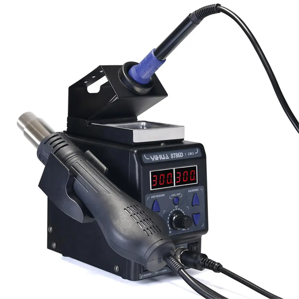 YIHUA 8786D I Rework Station - Digital Display, SMD Heat, Hot Air Soldering, Welding Tool - Image 3