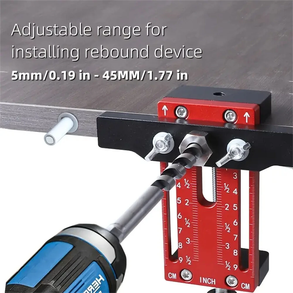 Adjustable Cabinet Door Clamp - One-Hand Operation 5-45mm | Includes 10mm Sleeve - Image 5
