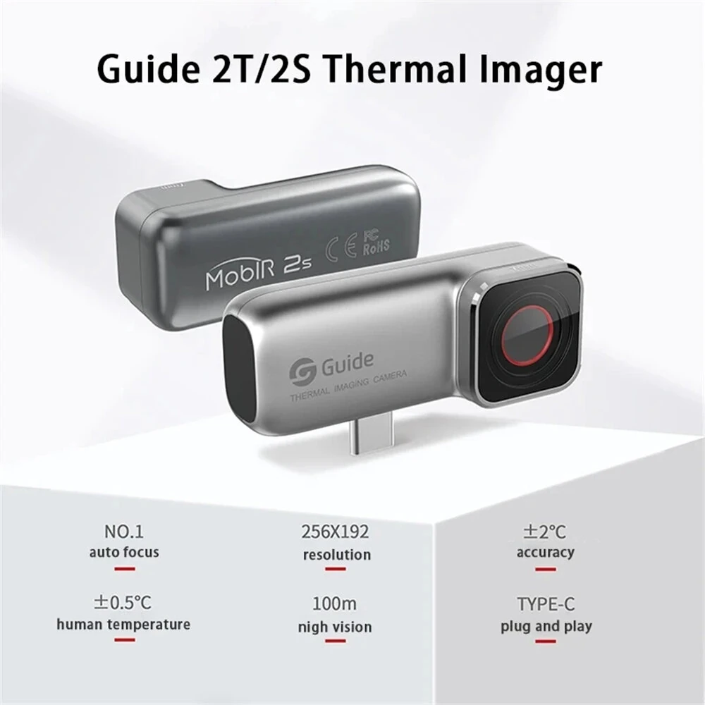 MobIR 2S Autofocus Thermal Camera | 256x192 IR for Phone | USB-C Portable - Image 3