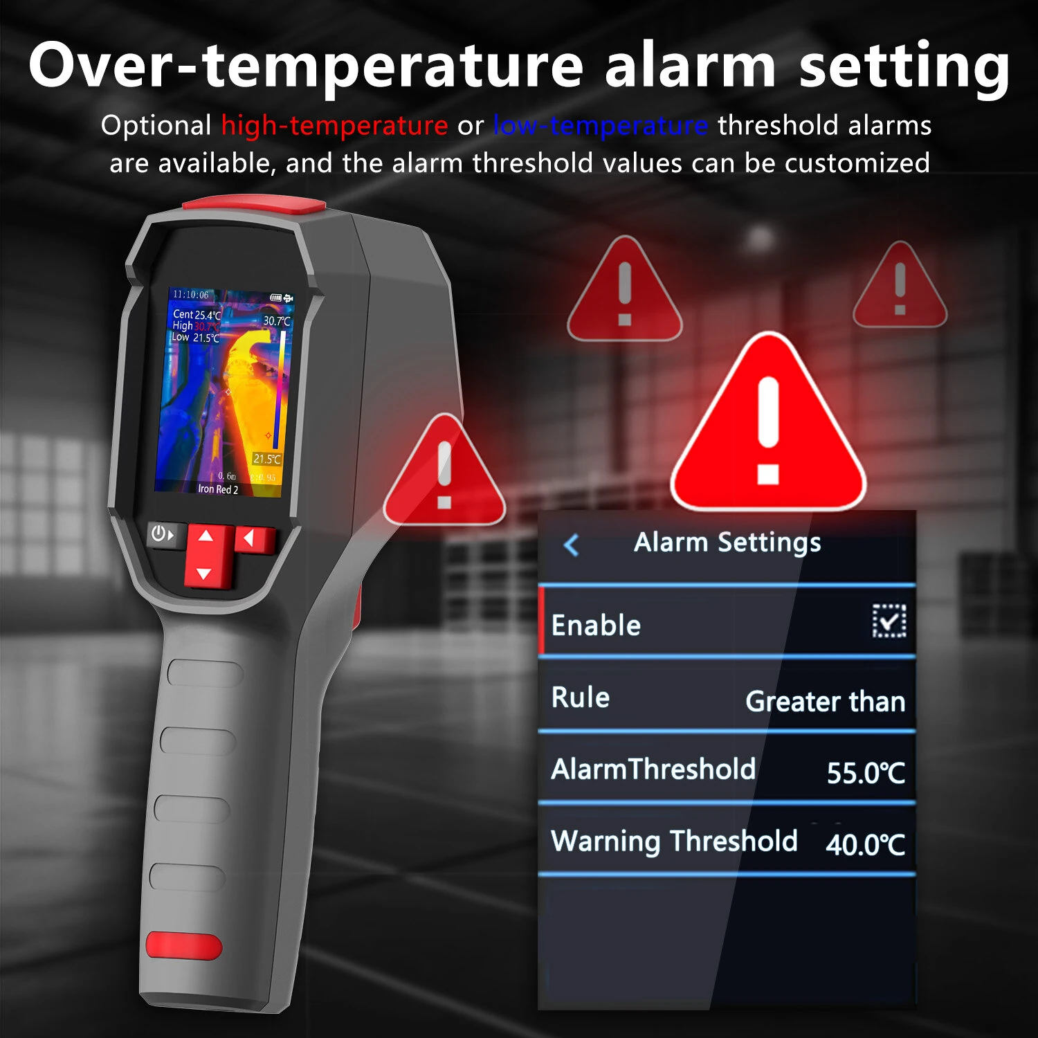 BSIDE HX4 Infrared Thermal Imager | 240x320 Resolution -20°C to 550°C | Portable Professional Thermal Camera - Image 4