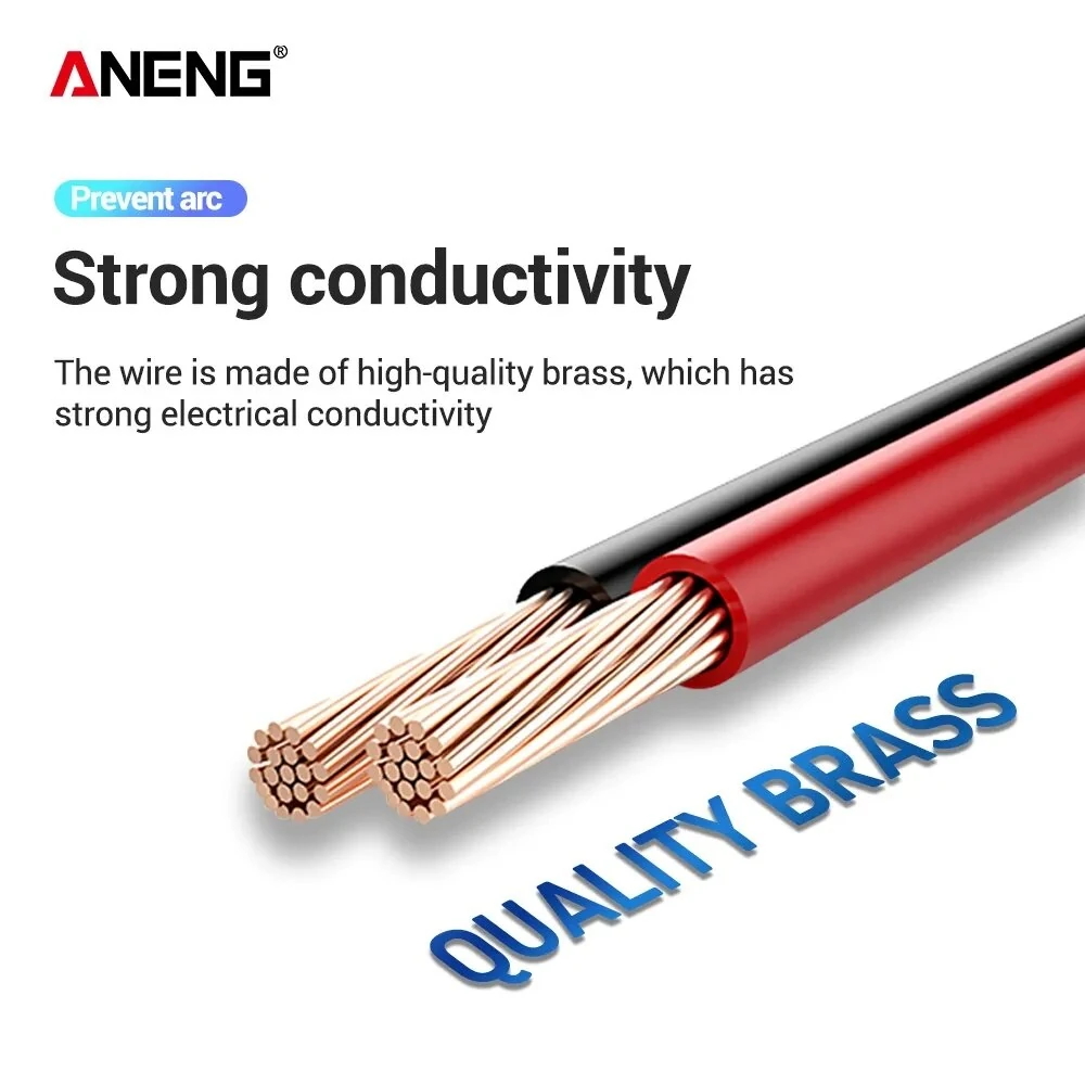 ANENG PT1031 Digital Multimeter Test Lead | 20A 1000V Gold Plated Sharp Probes - Image 2