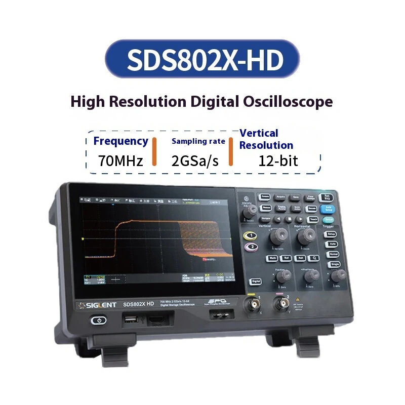 SIGLENT SDS800X HD Oscilloscope - 12-bit High Resolution, 100MHz Bandwidth, 2GSa/s - Image 4