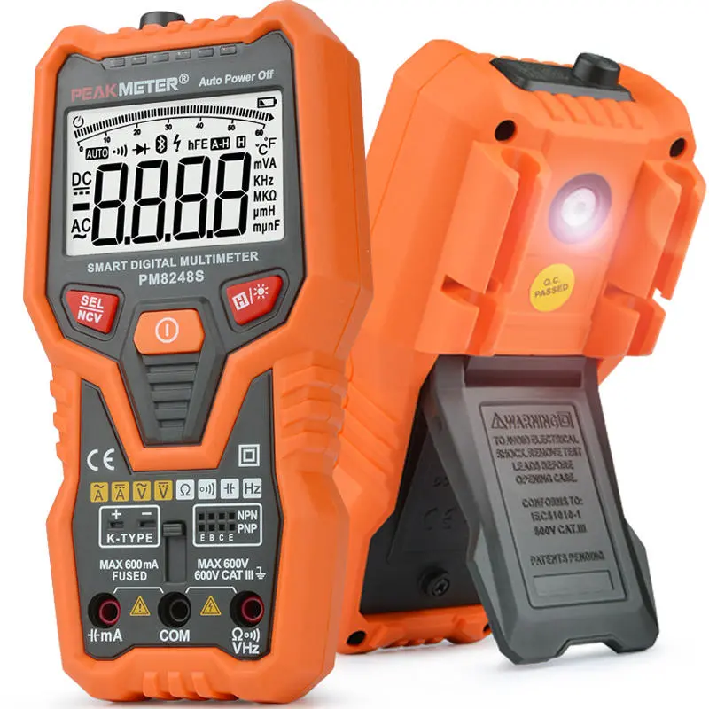 PEAKMETER PM8248S Auto Range Digital Multimeter - NCV Voltage Current Tester - Image 3
