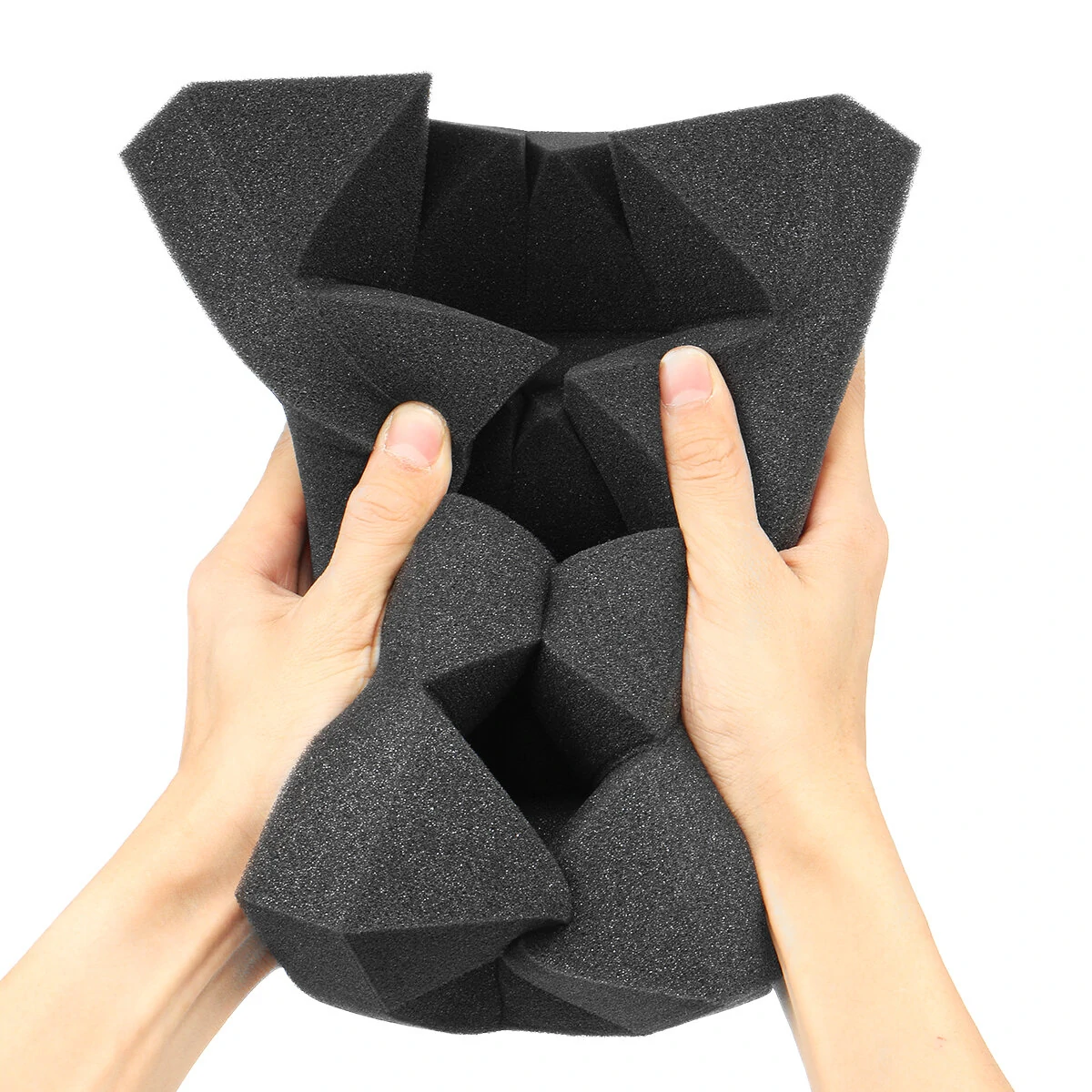 6Pcs Soundproof Foam Panels - 25x25x8cm Acoustic Studio Wall Tiles | Sound Absorbing - Image 5