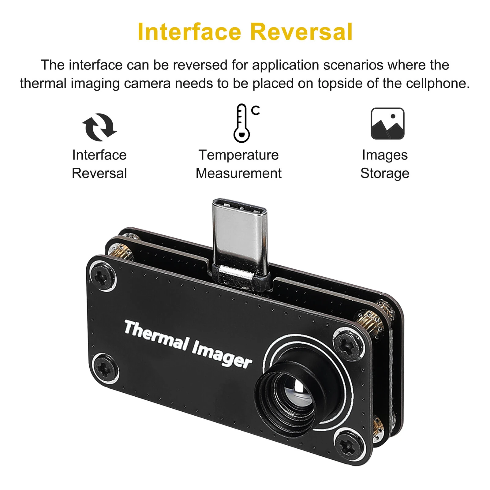TIOP01 32x32 Thermal Imager | -20 to 1000°C | Type-C for Android - Image 3