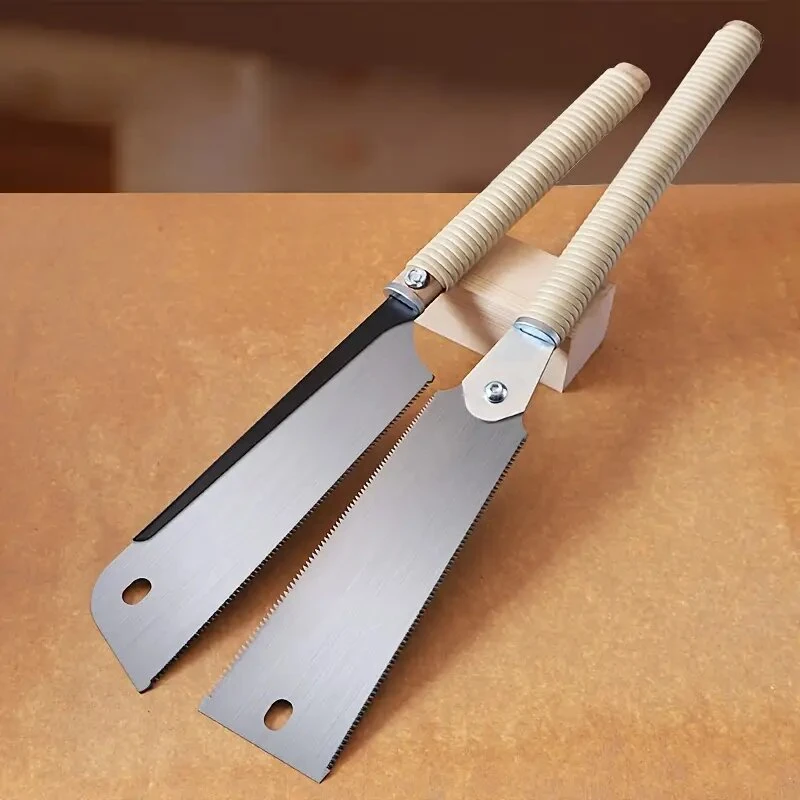 SK5 Steel Pull Saw Set | 24in Double-Edge 10/18 TPI & 20in Single-Edge 14 TPI | Woodworking DIY - Image 3