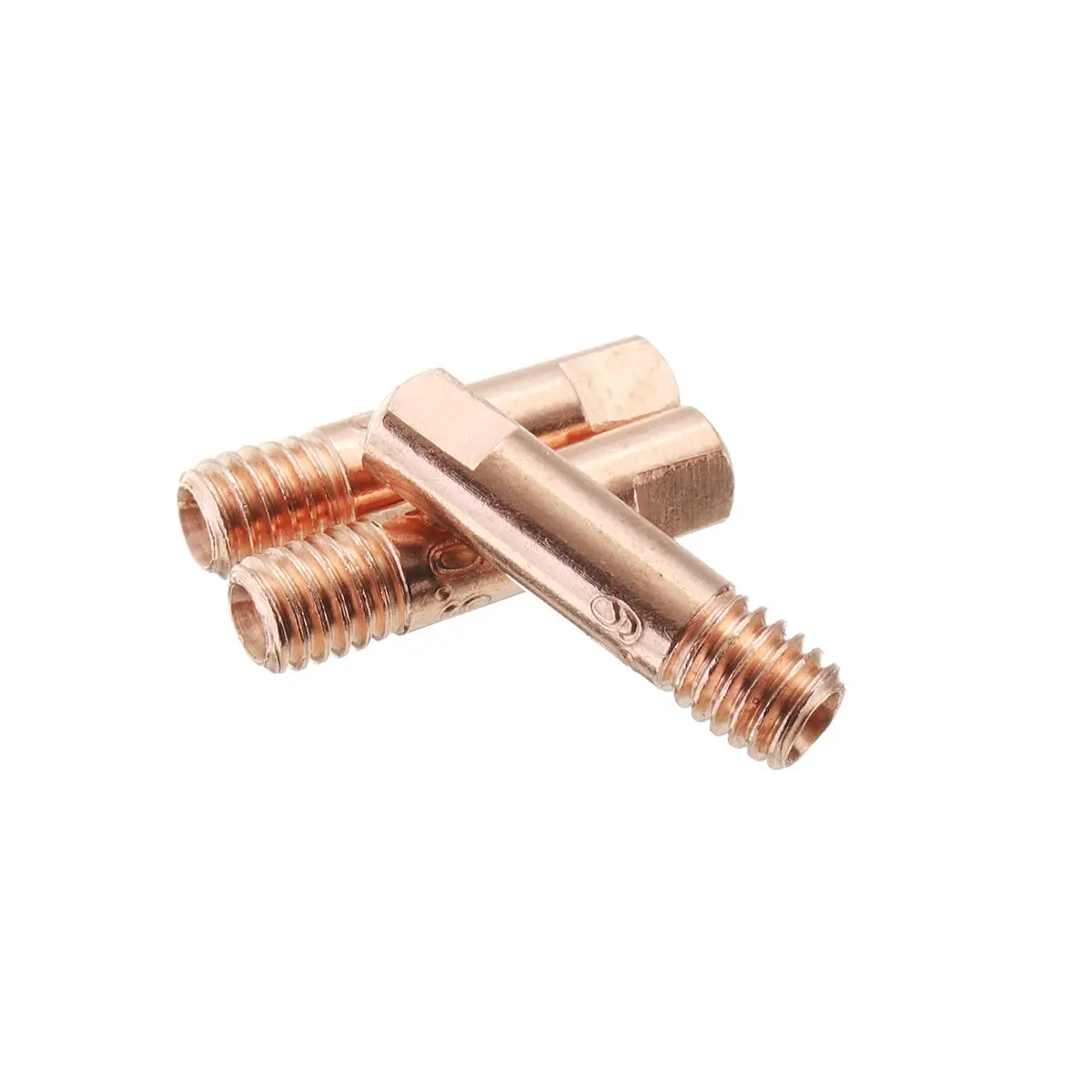 25Pcs Brass Welding Torch Contact Tips & Nozzles For Tweco Mini #1 | Lincoln Magnum | 0.035 - Image 4