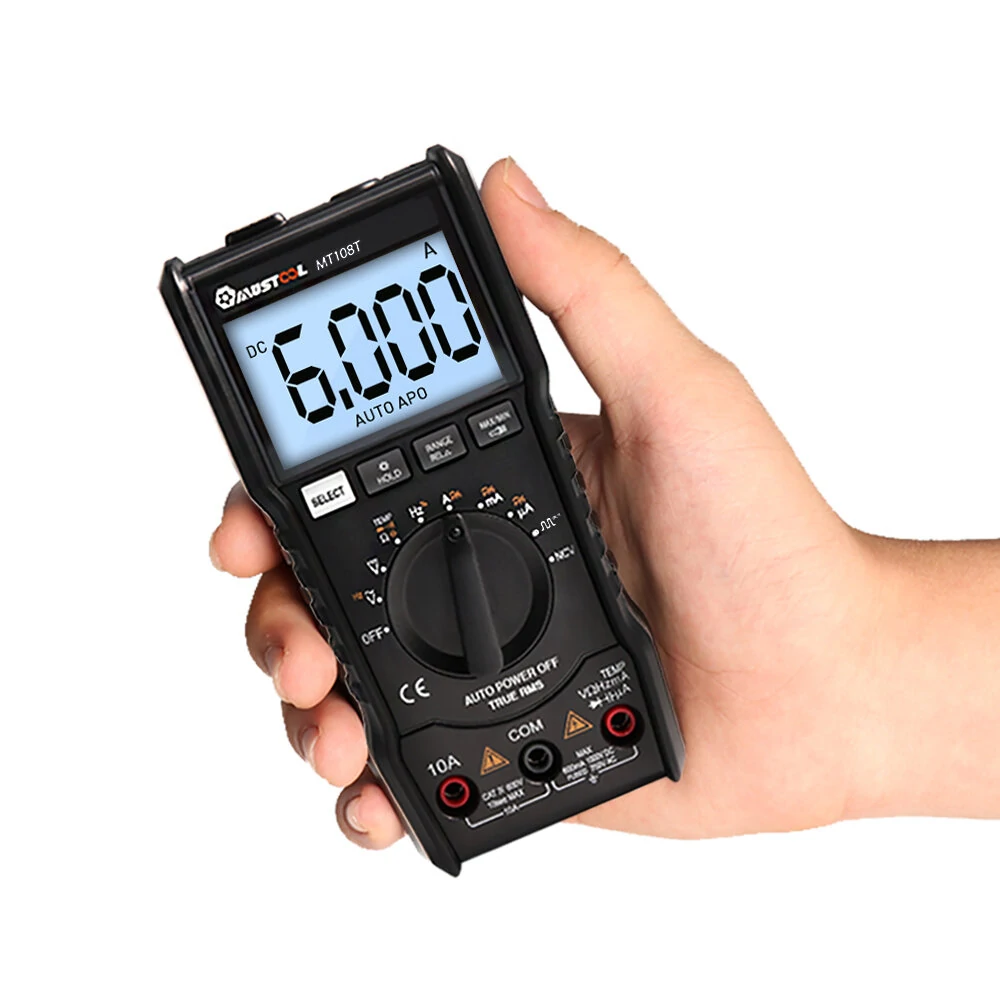 MUSTOOL MT108T True RMS Digital Multimeter - 6000 Counts NCV & Temperature Tester - Image 4