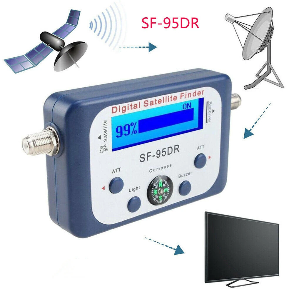 SF-95DR Satellite Finder - Digital Signal Meter 950-2150 MHz with Amplifier - Image 2