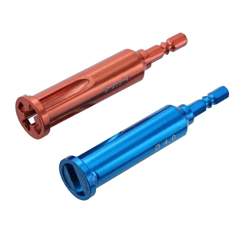 2.5/4mm Square Electrical Cable Stripper | 2-5 Holes | 1/4 Hex Shank Tool - Image 2