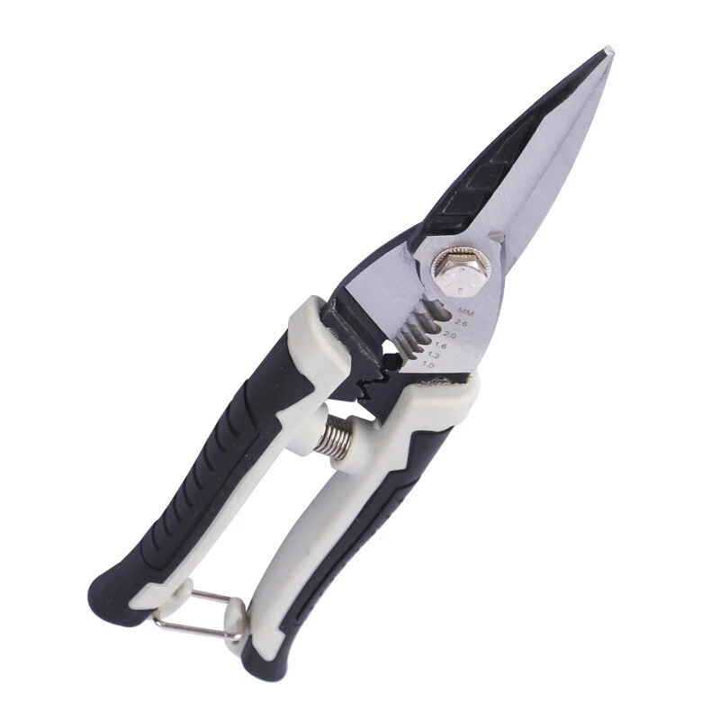 Multifunctional Electric Scissors Pliers | Wire Cutting Tool with White & Black Handles - Image 5
