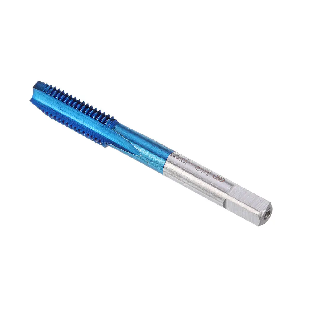 Drillpro M3-M8 Blue Coated Machine Screw Tap Set | 5Pcs Straight Flute Metric - Image 4