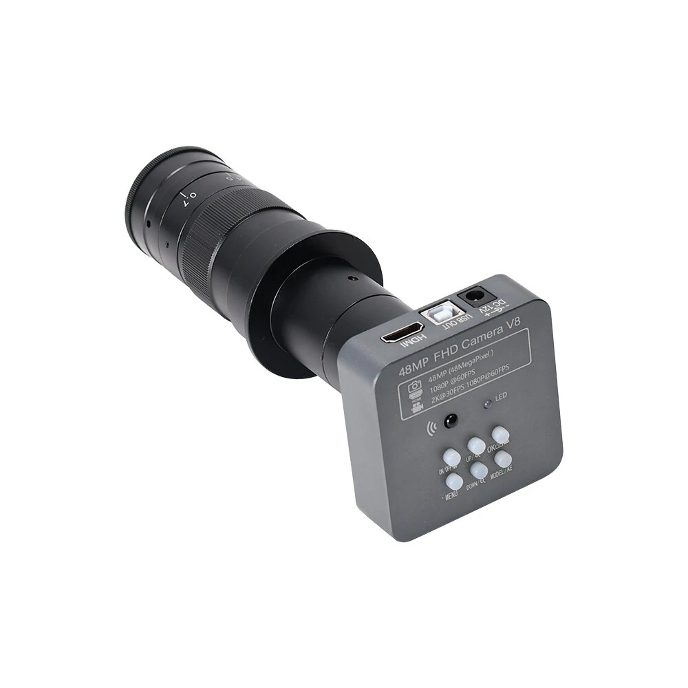 HAYEAR 48MP 1080P 2K USB Microscope Camera - 10X-180X Zoom | C-Mount for Welding Repair - Image 5