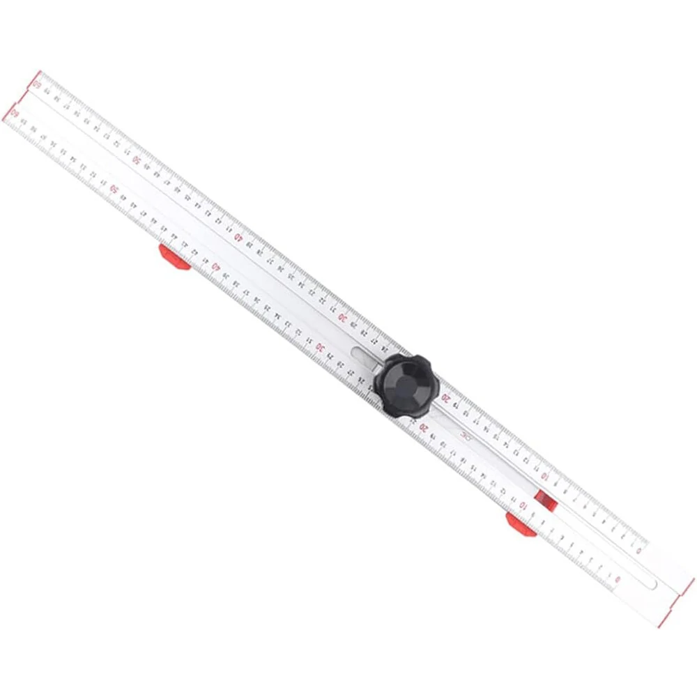 Aluminum Alloy Angle Ruler - 60cm Adjustable Marking Gauge for Woodworking - Image 2