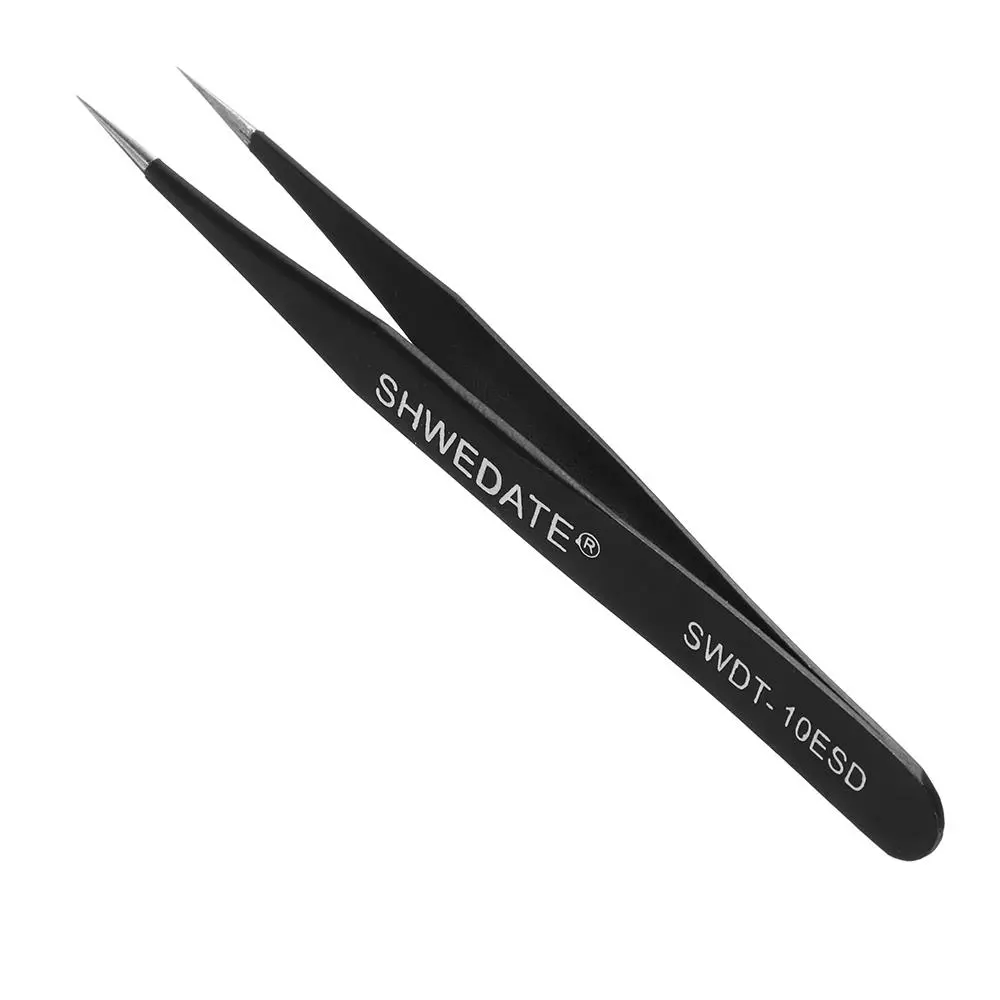 SWDT-10ESD Anti-Static Tweezer | Straight Tip for PC & Phone Repair Tools - Image 2