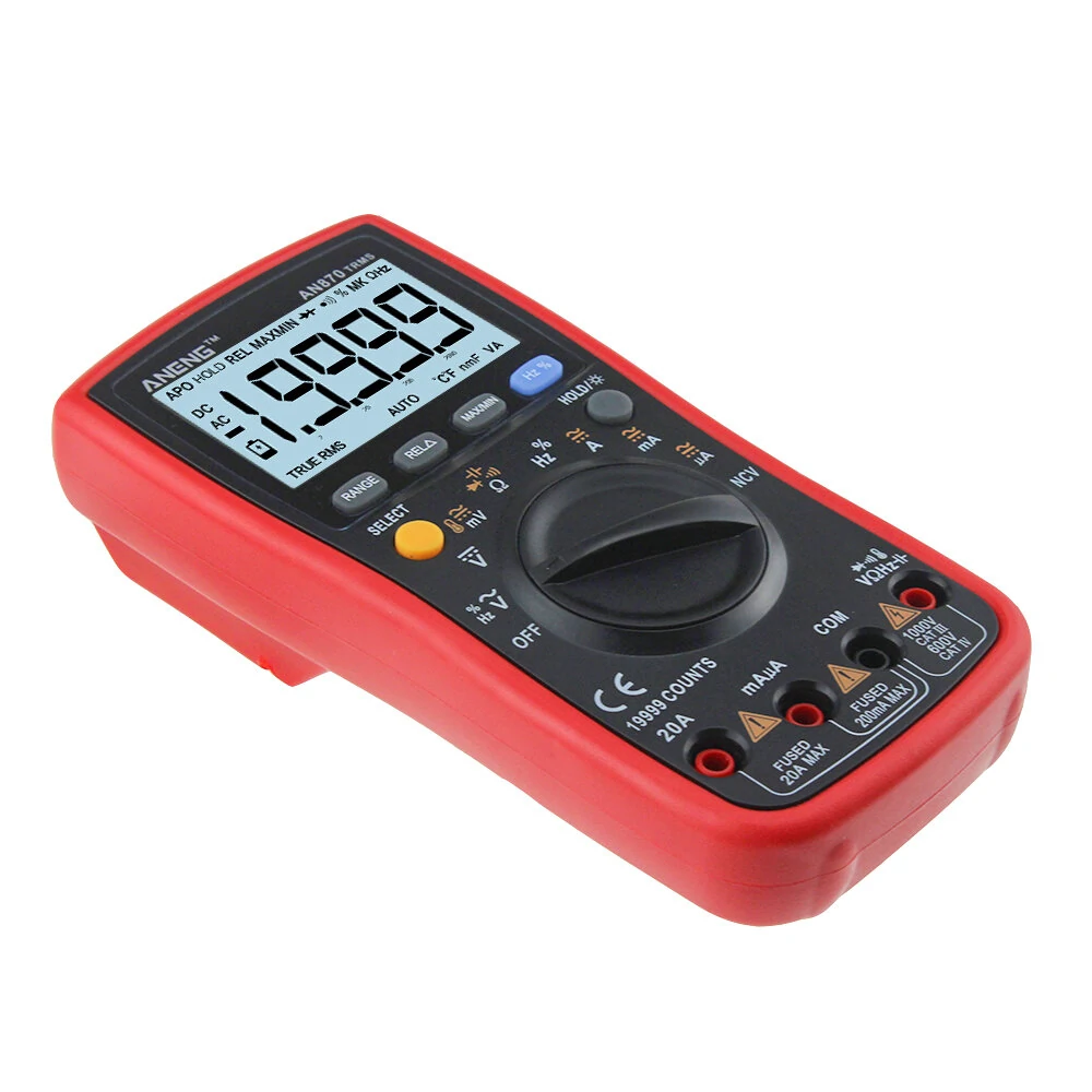 ANENG AN870 Digital Multimeter - True-RMS Auto-Ranging 19999 Counts NCV Tester - Image 4
