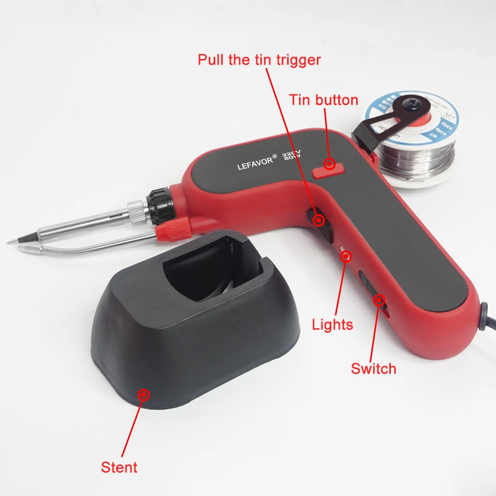 80W/120W Electric Soldering Iron Gun | Auto Feed Soldering Tool with Internal Heating - Image 5