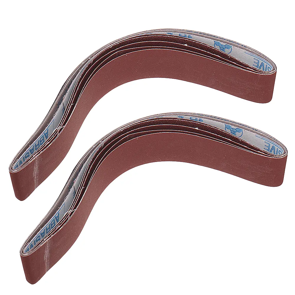 Drillpro 10pcs 40-1000 Grit Sanding Belts | 40mm x 740mm | For Angle Grinder Sander - Image 2