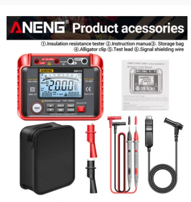 ANENG MH13 Megohmmeter | Insulation & Earth Resistance Tester | High Voltage Digital Multimeter - Image 4