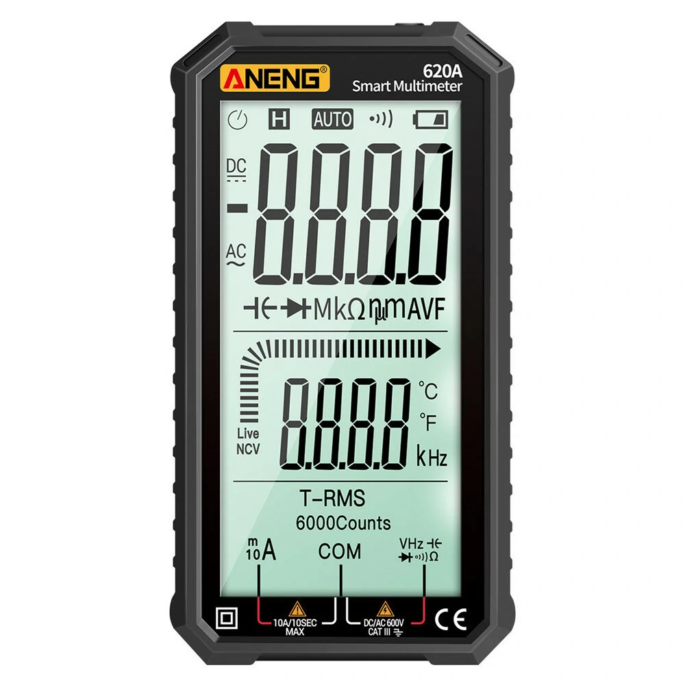 ANENG 620A Digital Multimeter - True RMS Auto/Manual - 4.7 LCD Screen - Image 2