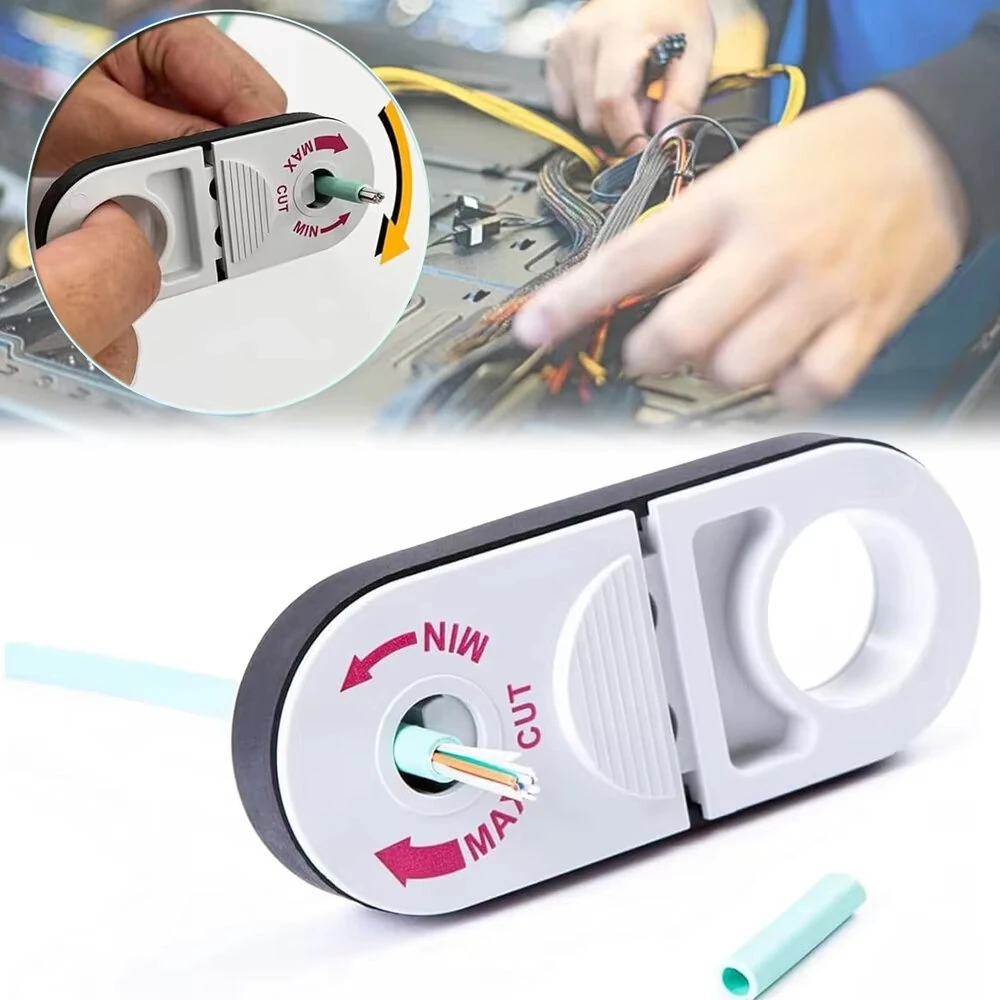 Universal Adjustable Network Cable Stripper Tool - Cat5e Cat6 Cat6a Cat7 Cat8 - One Hand Operation Compact Design - Image 2