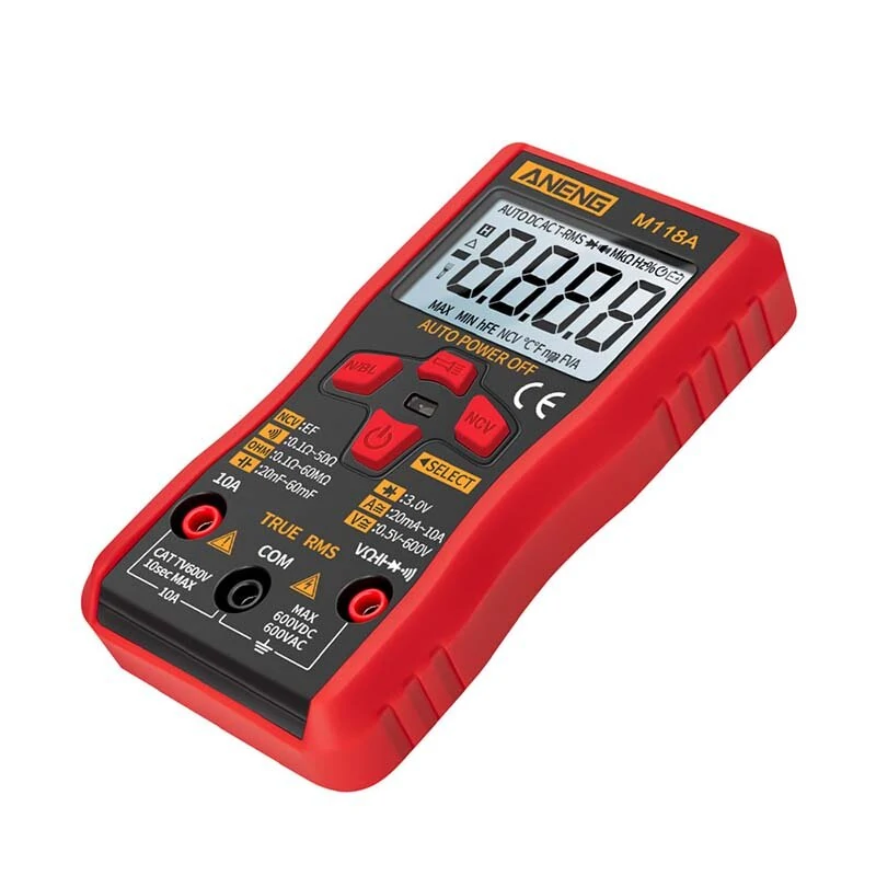 ANENG M118A Digital Multimeter - 6000 Count True RMS Auto Range | NCV & Flashlight - Image 4