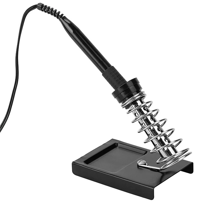 JCD Electric Soldering Iron Stand with Holder, Metal Pads & Desoldering Pump - Image 2