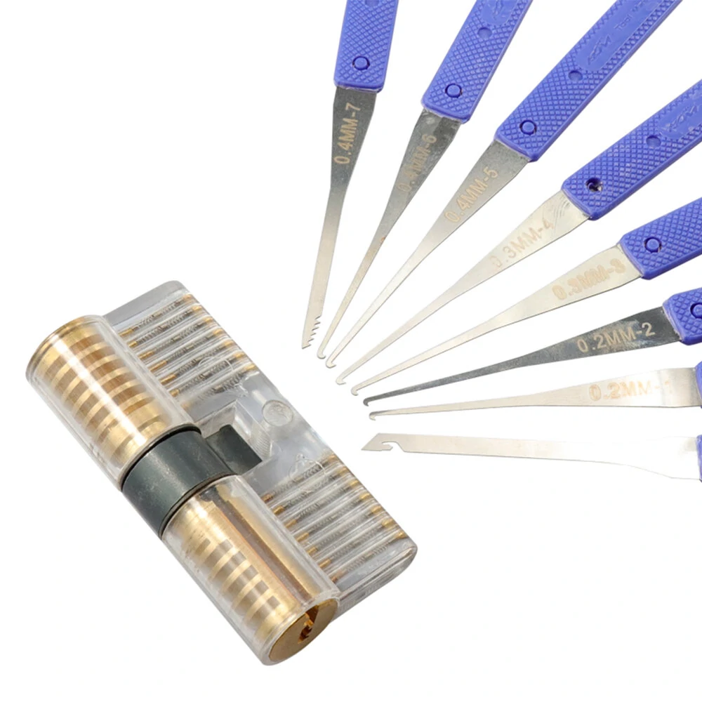 12PCS Lock Pick Set - Handcrafted Locksmith Tools for Practice & Supplies - Image 4